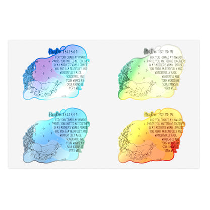 Psalm 139:13-14 Sticker Sheets