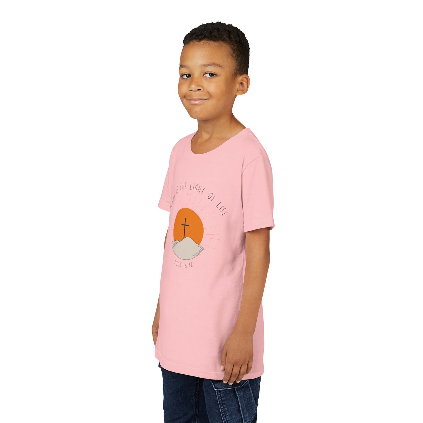 John 8:12 Youth Short Sleeve Tee