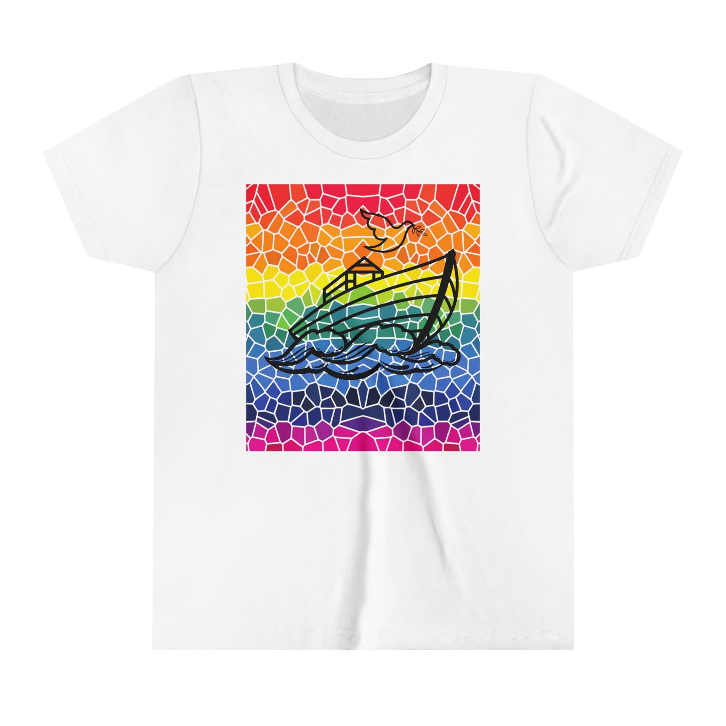 Noah's Ark Stained Glass Youth Short Sleeve Tee