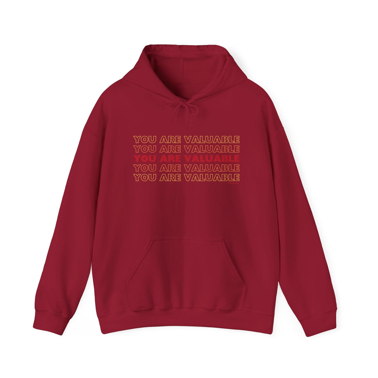 You Are Valuable Hooded Sweatshirt