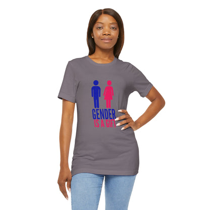 "Gender is a Gift" (full bodies) Unisex Jersey Short Sleeve Tee