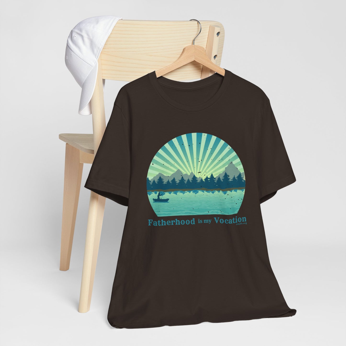 "Fatherhood is my Vocation" (lake) Unisex Jersey Short Sleeve Tee