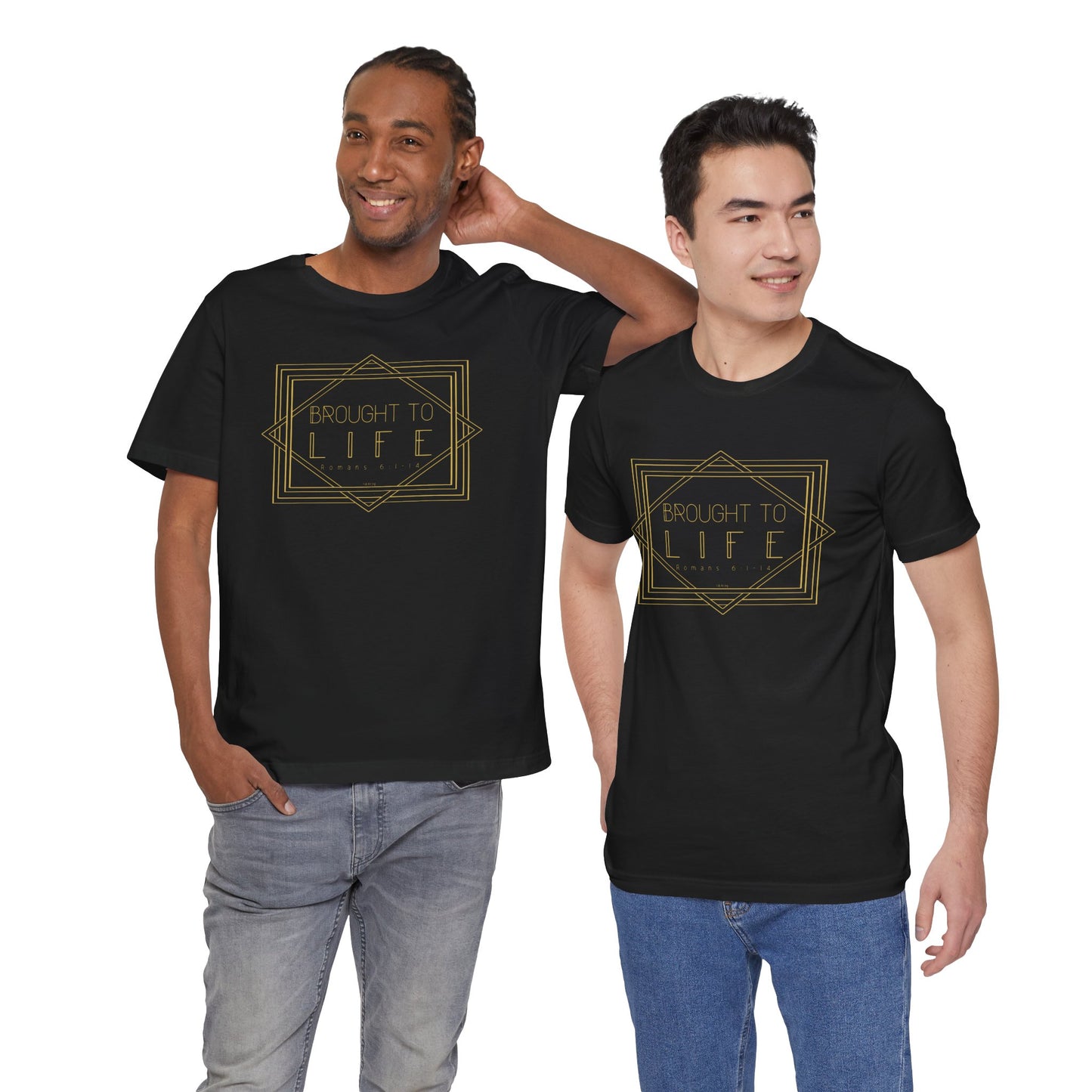 "Brought to Life" Unisex Jersey Short Sleeve Tee