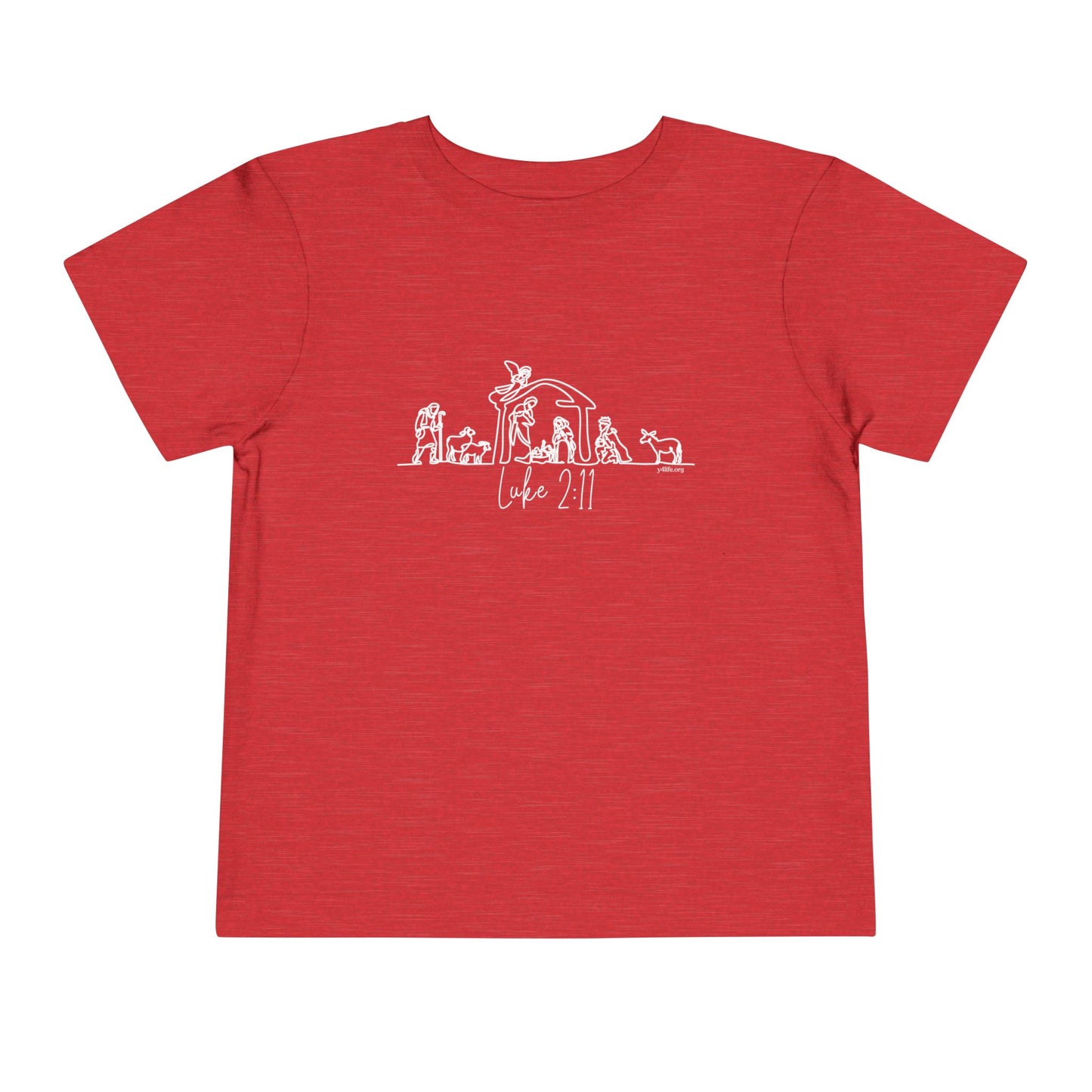 Luke 2:11 Nativity Toddler Short Sleeve Tee