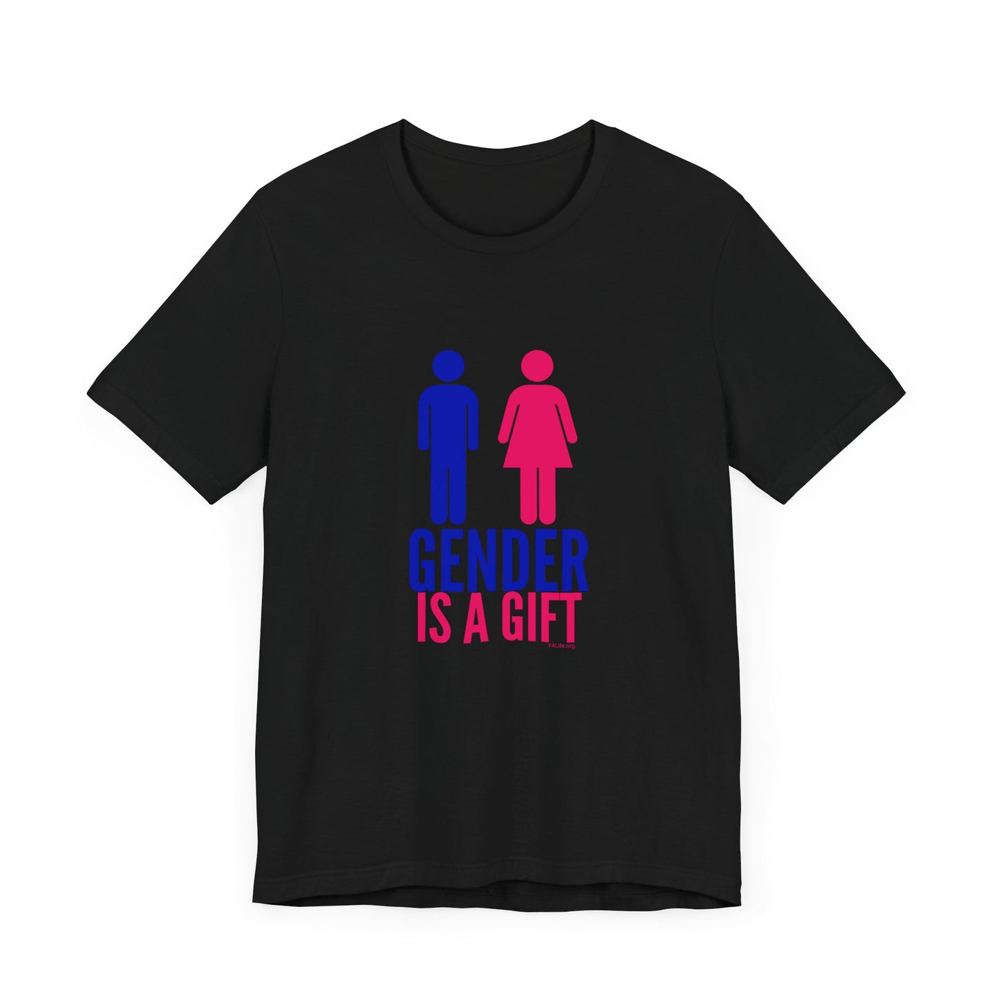 "Gender is a Gift" (full bodies) Unisex Jersey Short Sleeve Tee