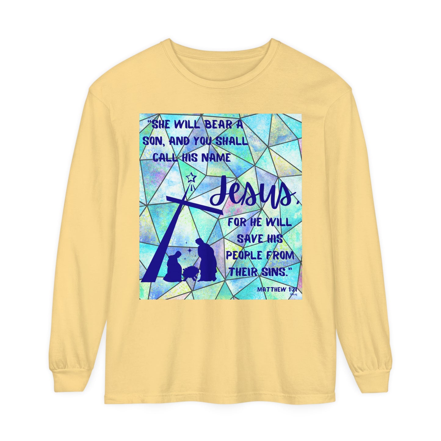 Matthew 1:21 Long Sleeve Tee