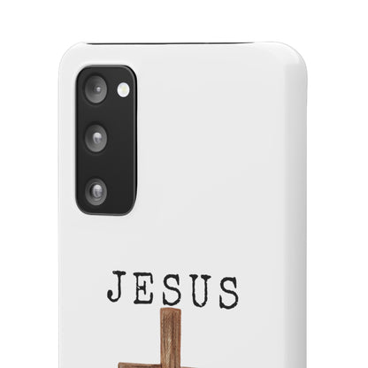 Jesus Saved Me Snap Cases