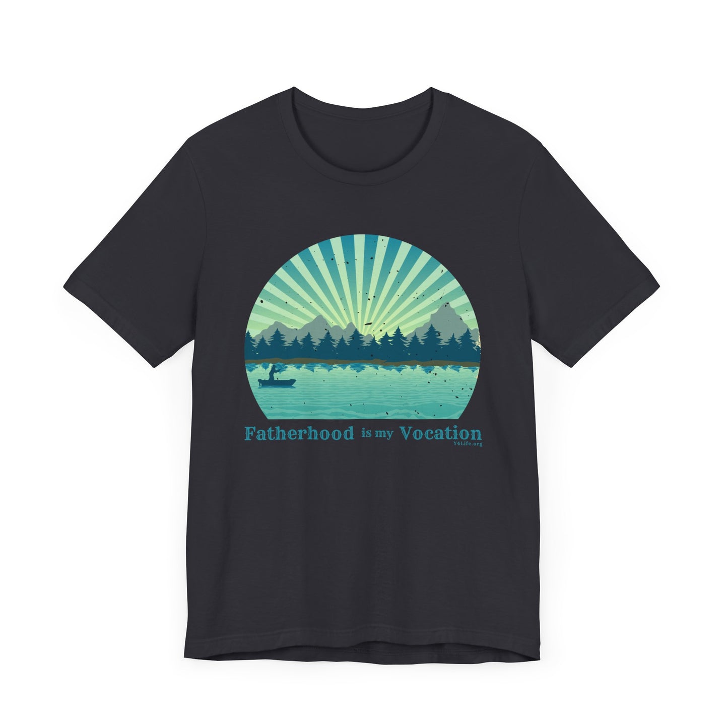 "Fatherhood is my Vocation" (lake) Unisex Jersey Short Sleeve Tee