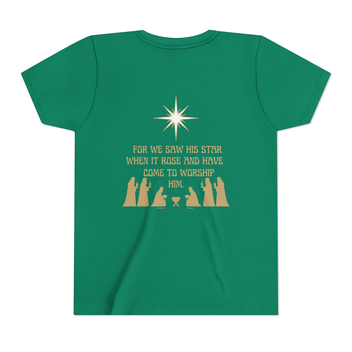 For We Saw His Star Youth Short Sleeve Tee