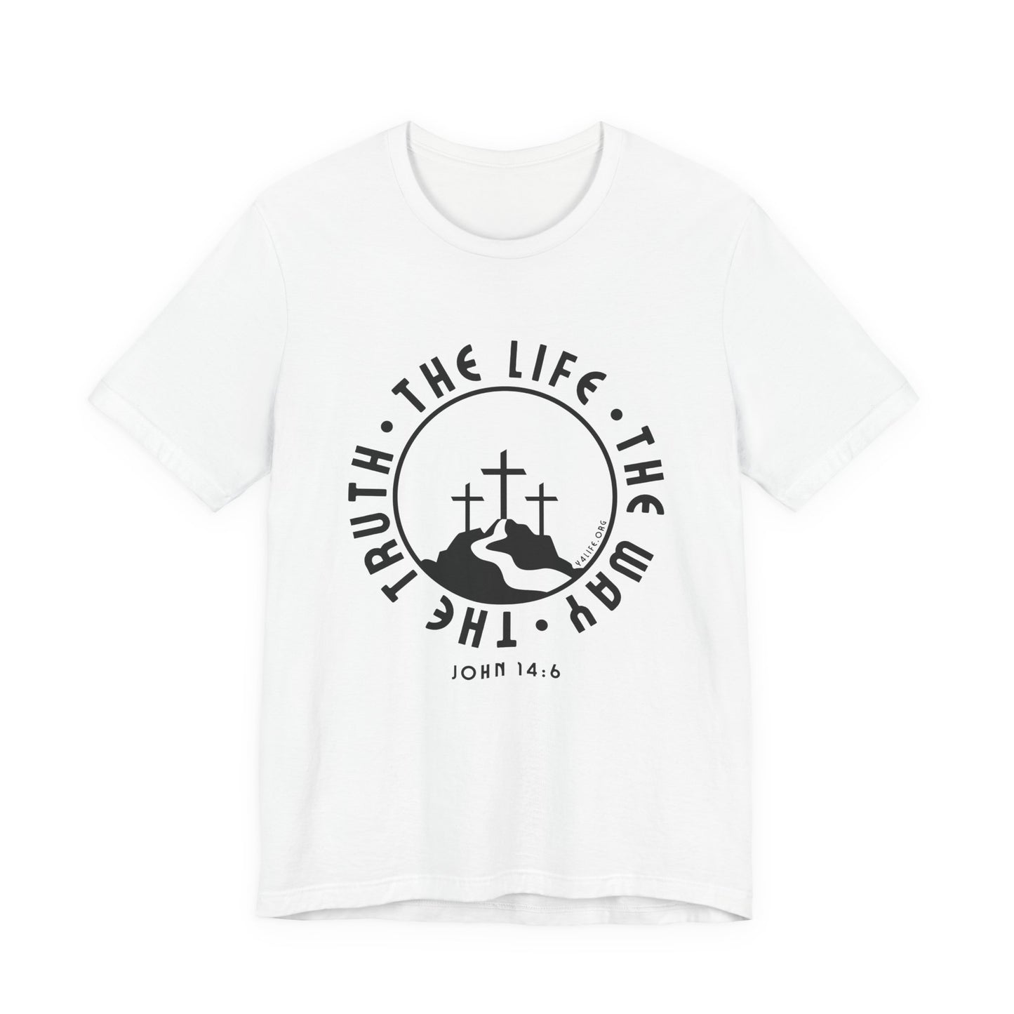 John 14:6 Single Color Short Sleeve Tee