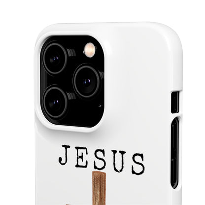 Jesus Saved Me Snap Cases