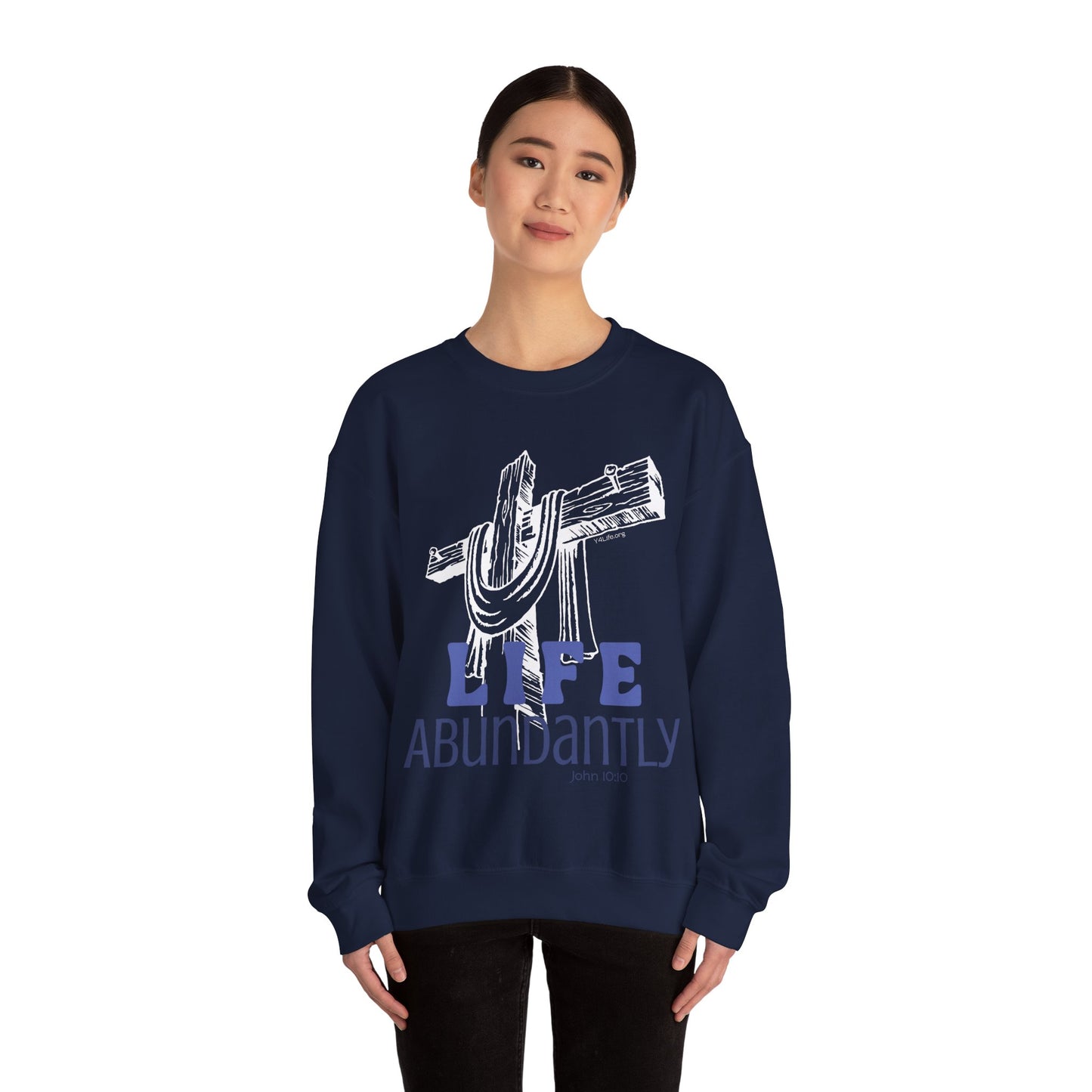 Life Abundantly Monochrome Crewneck Sweatshirt