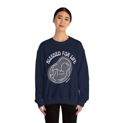 Blessed For Life Unisex Heavy Blend™ Crewneck Sweatshirt