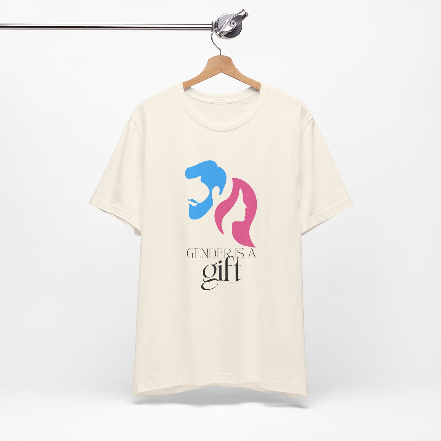 "Gender is a Gift" (faces) Unisex Jersey Short Sleeve Tee