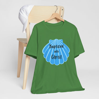 "Baptized into Christ" Unisex Jersey Short Sleeve Tee