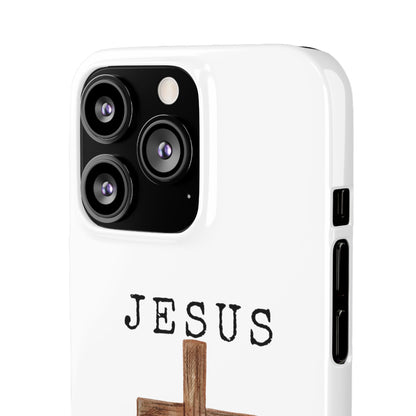 Jesus Saved Me Snap Cases