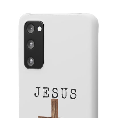 Jesus Saved Me Snap Cases