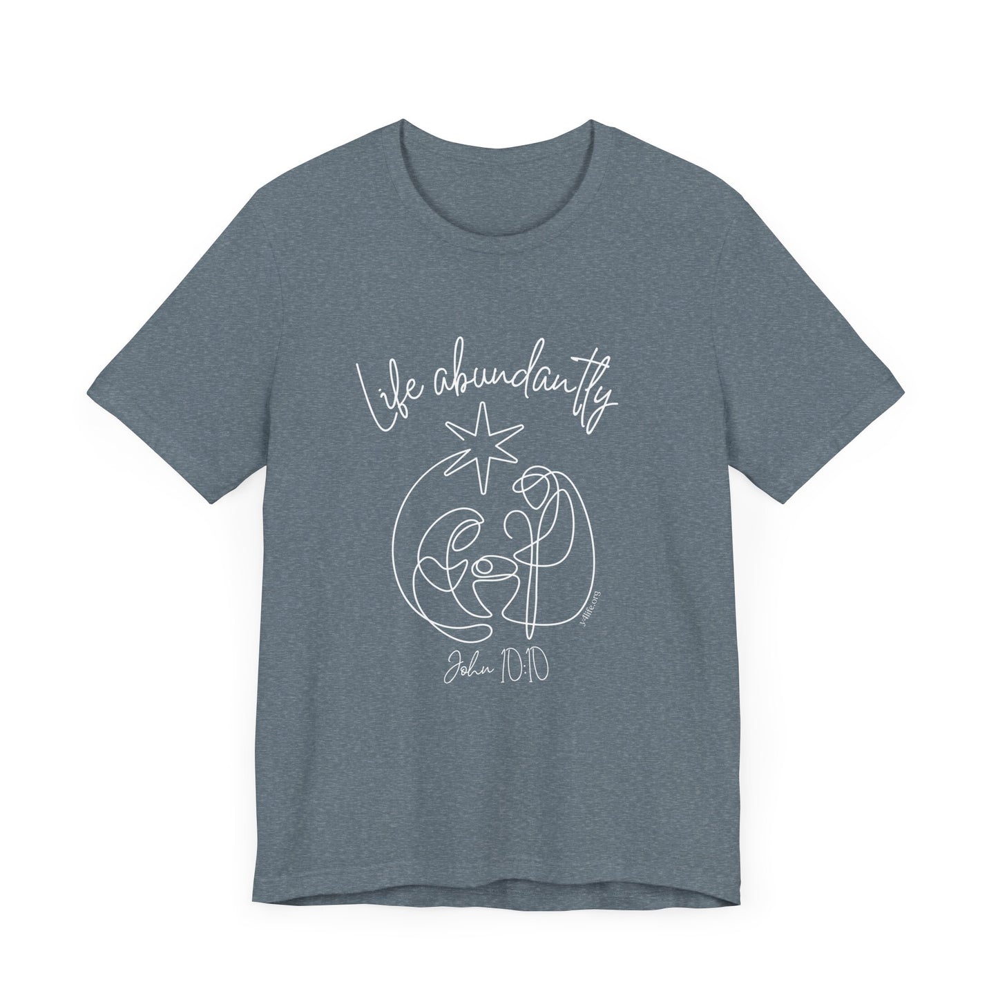 Life Abundantly Line Art Short Sleeve Tee