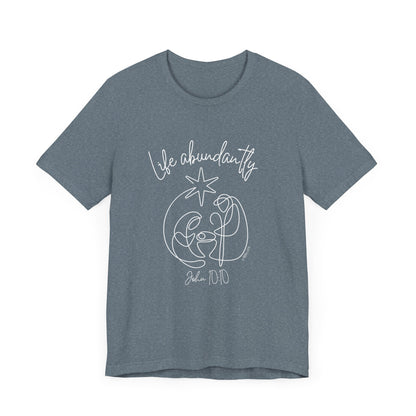 Life Abundantly Line Art Short Sleeve Tee