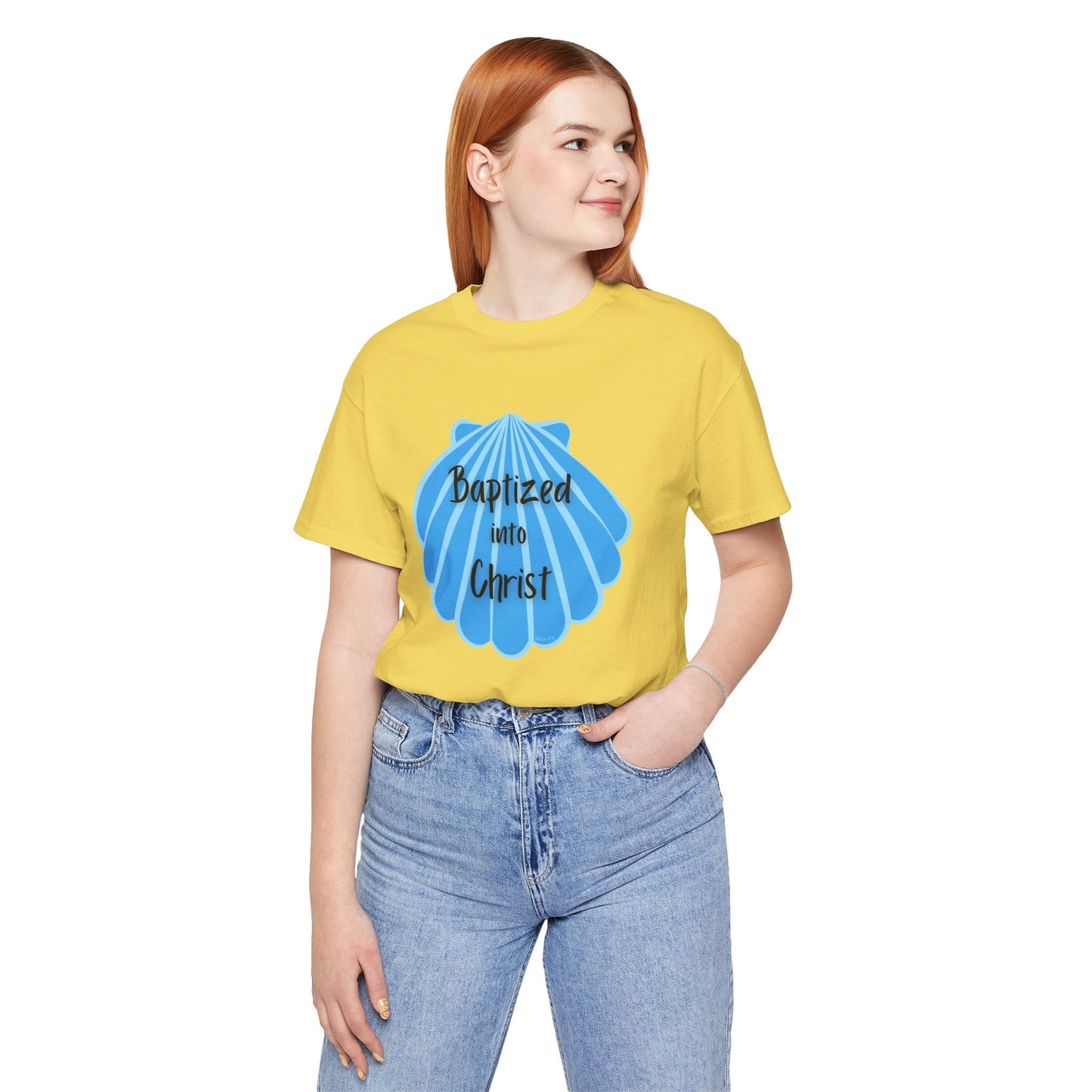 "Baptized into Christ" Unisex Jersey Short Sleeve Tee