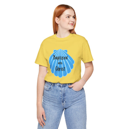 "Baptized into Christ" Unisex Jersey Short Sleeve Tee