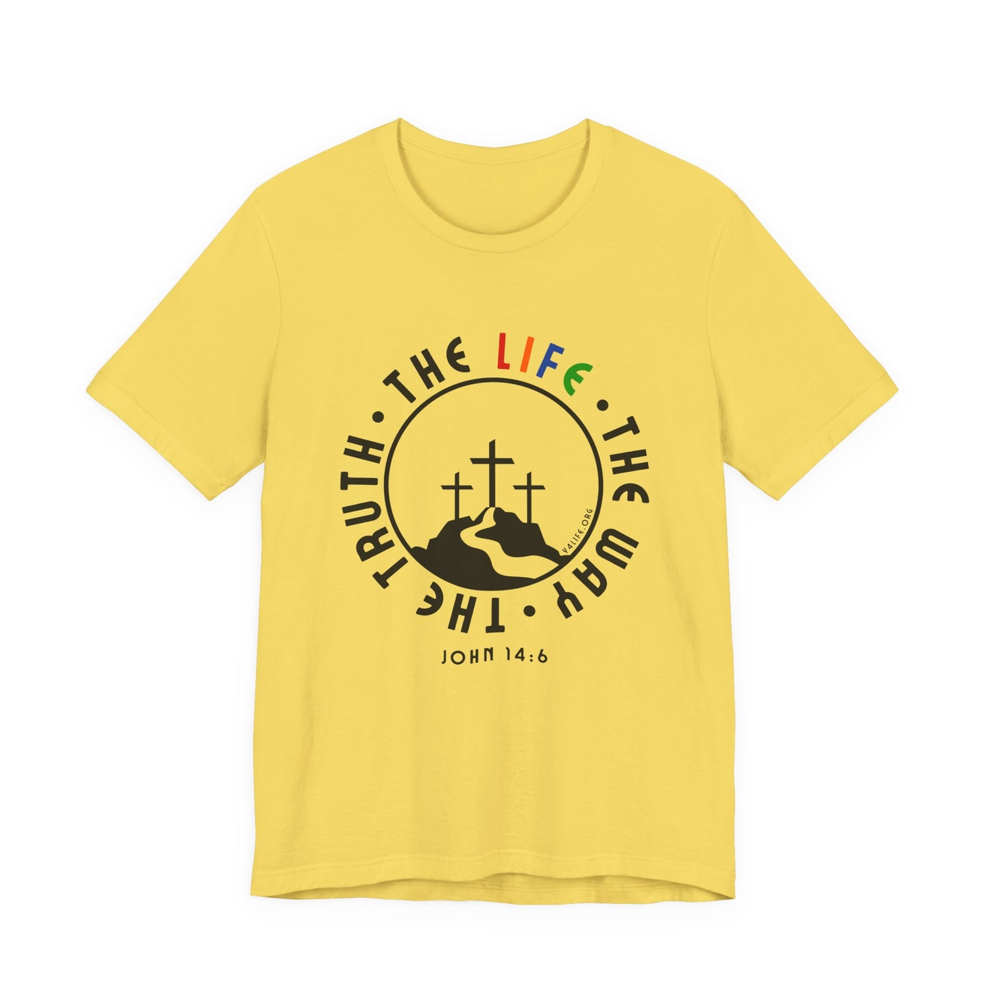John 14:6 Multicolor Short Sleeve Tee