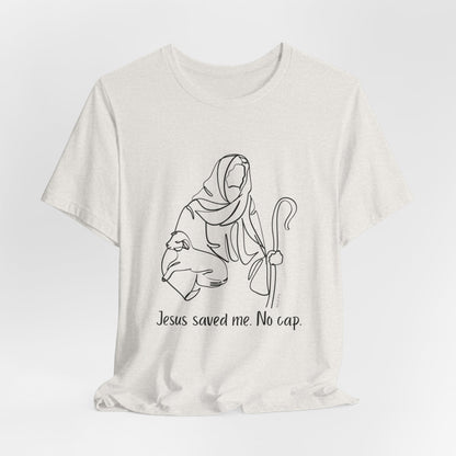 "Jesus Saved Me" Unisex Jersey Short Sleeve Tee