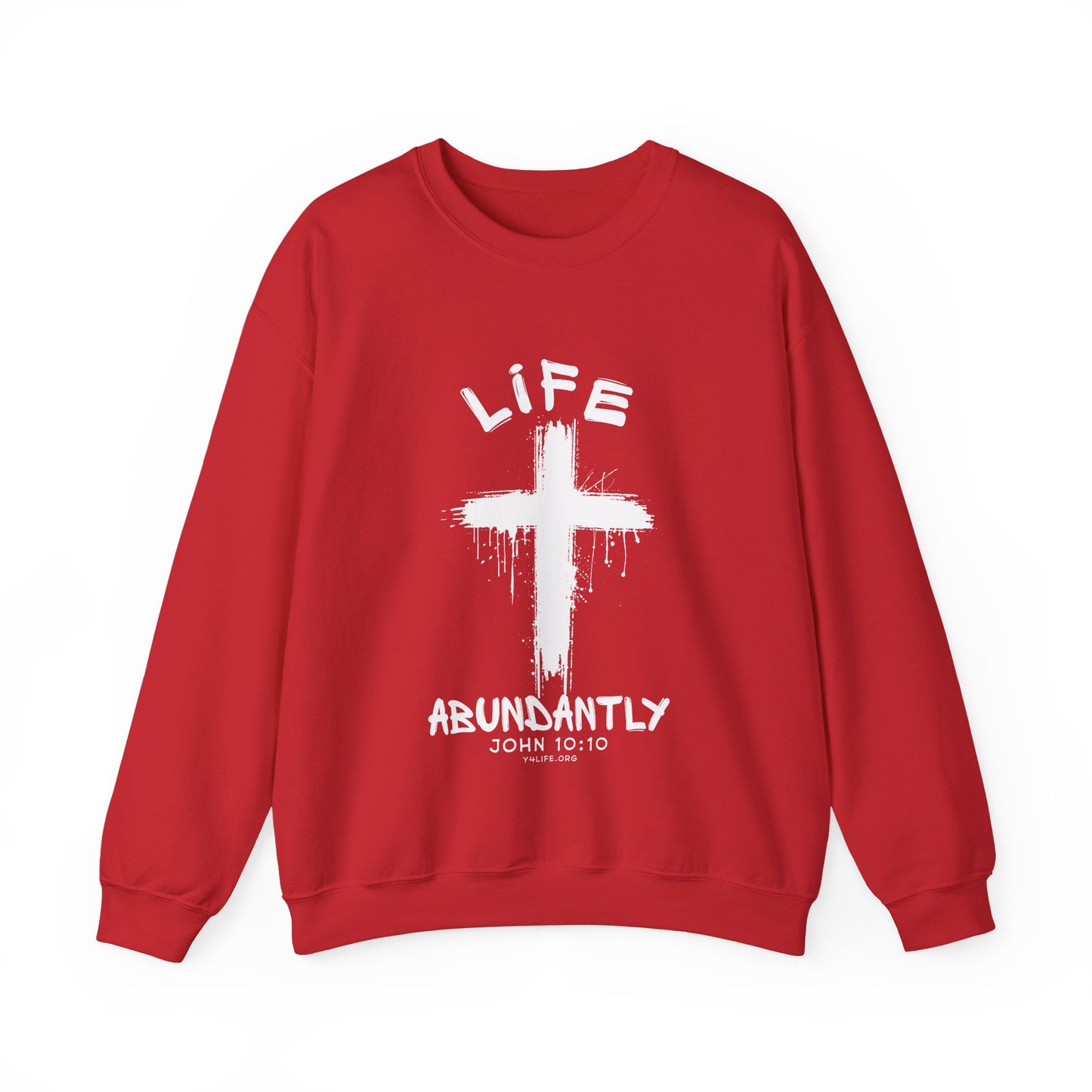 Life Abundantly Single Color Crewneck Sweatshirt