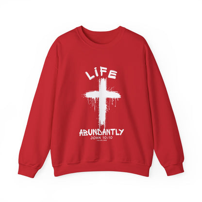 Life Abundantly Single Color Crewneck Sweatshirt