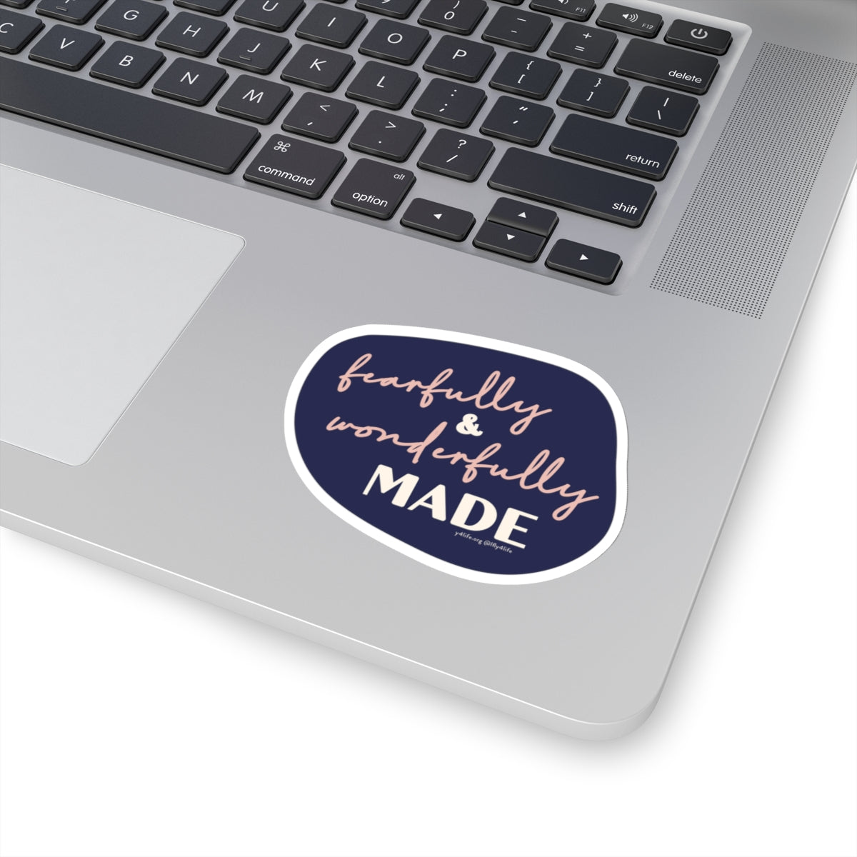 Fearfully & Wonderfully Made Purple Kiss-Cut Sticker