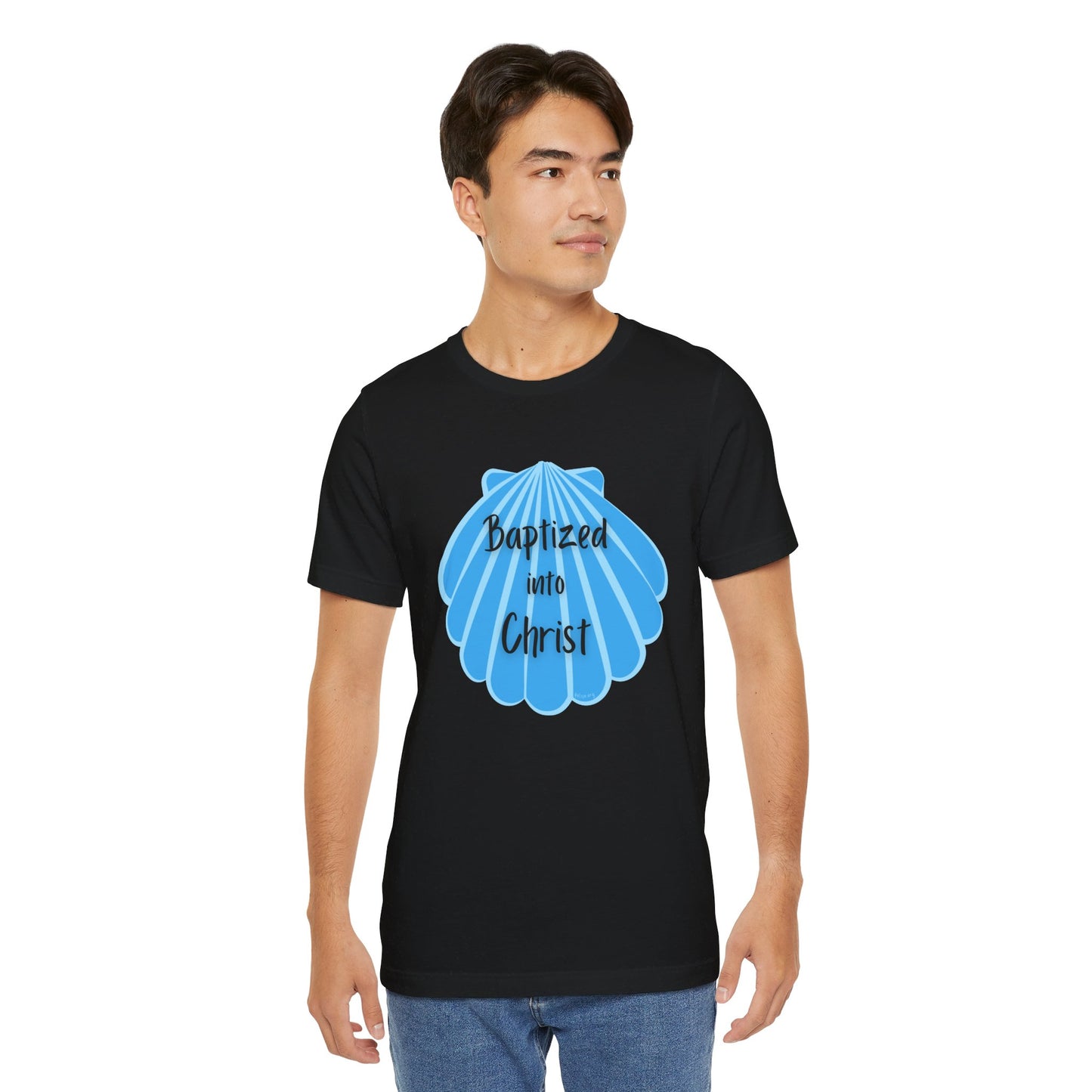 "Baptized into Christ" Unisex Jersey Short Sleeve Tee