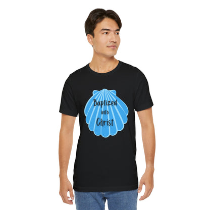 "Baptized into Christ" Unisex Jersey Short Sleeve Tee