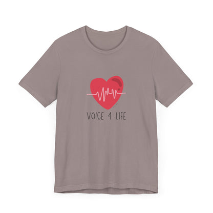 Voice 4 Life (Heartbeat) Short Sleeve T-Shirt