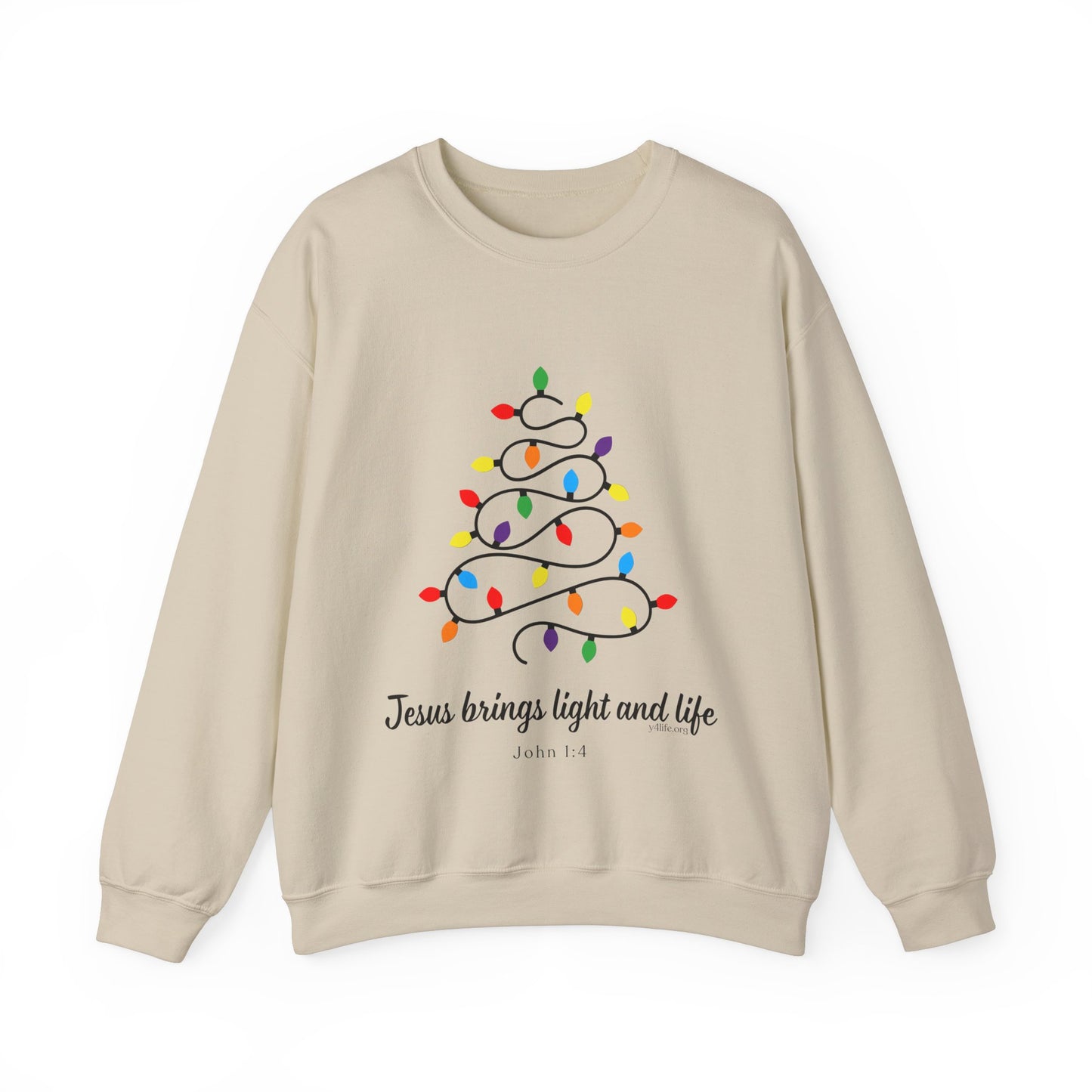 Jesus Brings Life and Light Crewneck Sweatshirt