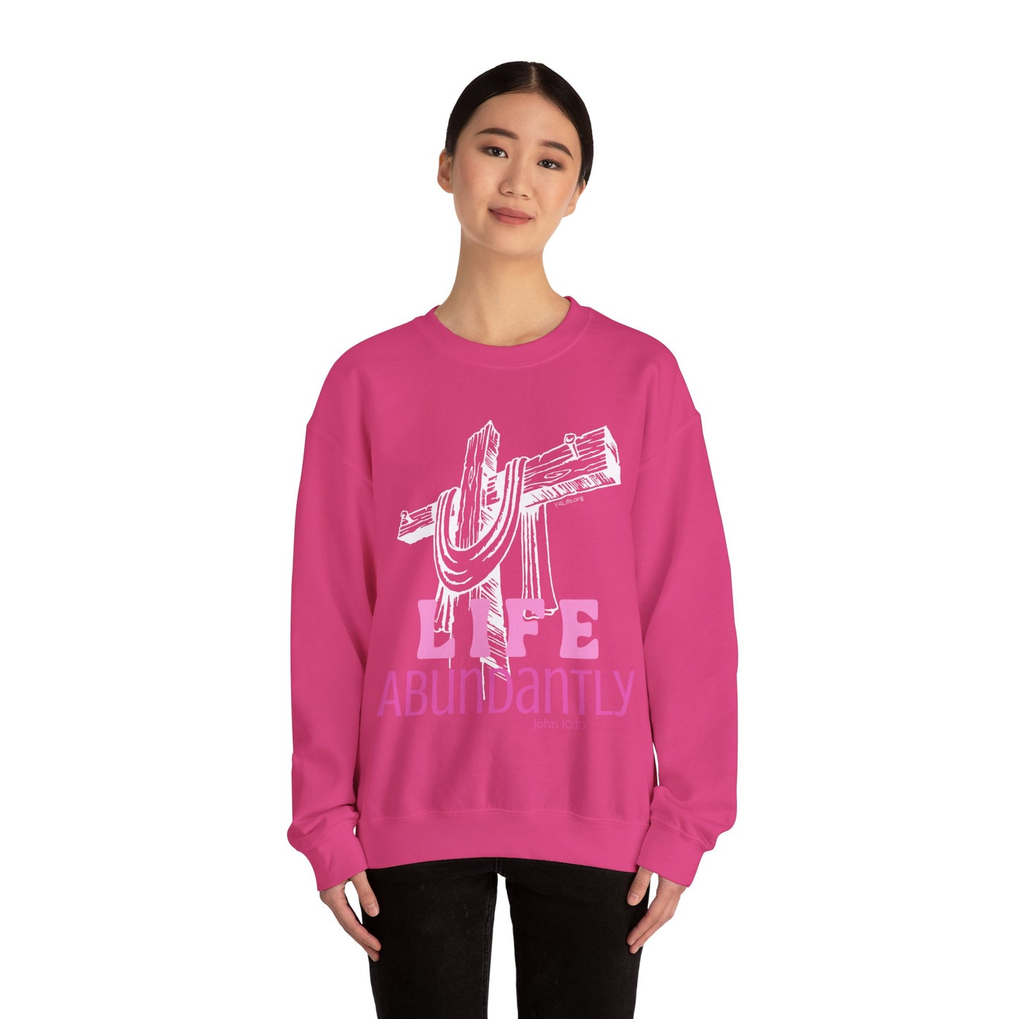 Life Abundantly Monochrome Crewneck Sweatshirt