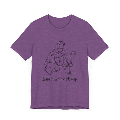 "Jesus Saved Me" Unisex Jersey Short Sleeve Tee