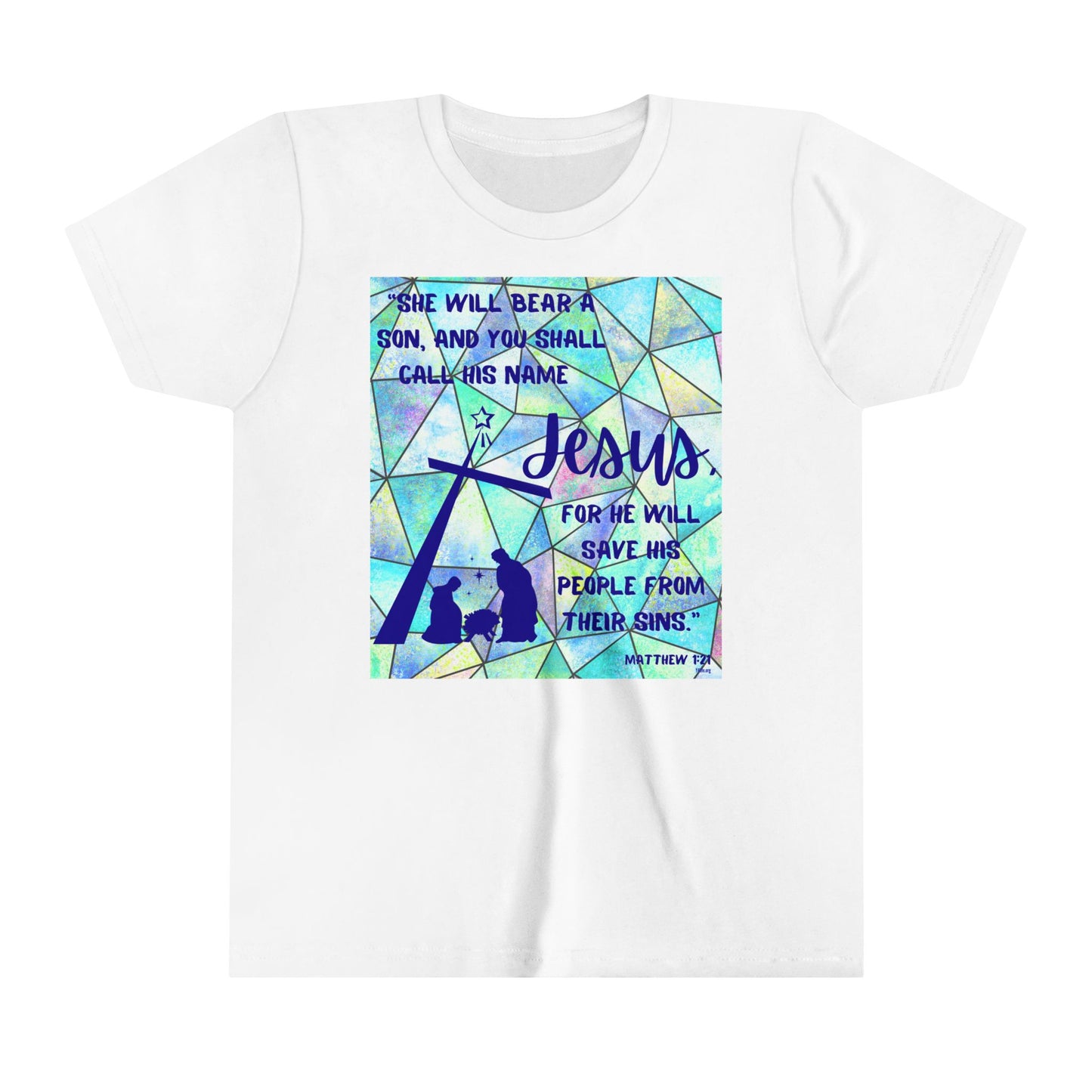 Matthew 1:21 Youth Short Sleeve Tee