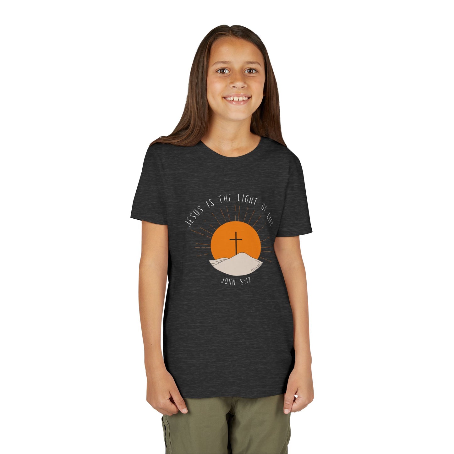 John 8:12 Youth Short Sleeve Tee