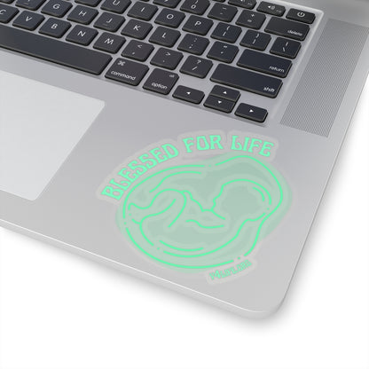 Blessed For Life Mint Kiss-Cut Sticker