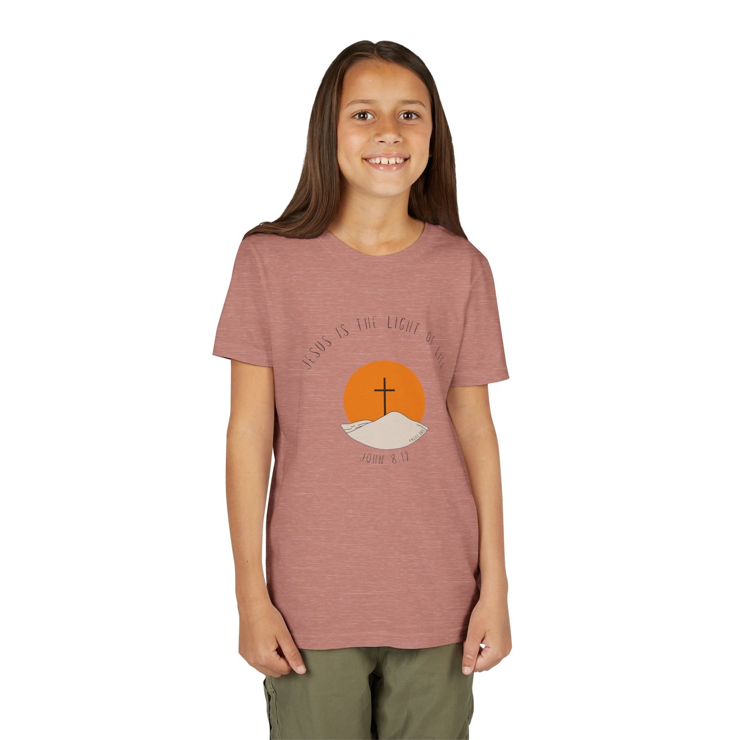 John 8:12 Youth Short Sleeve Tee