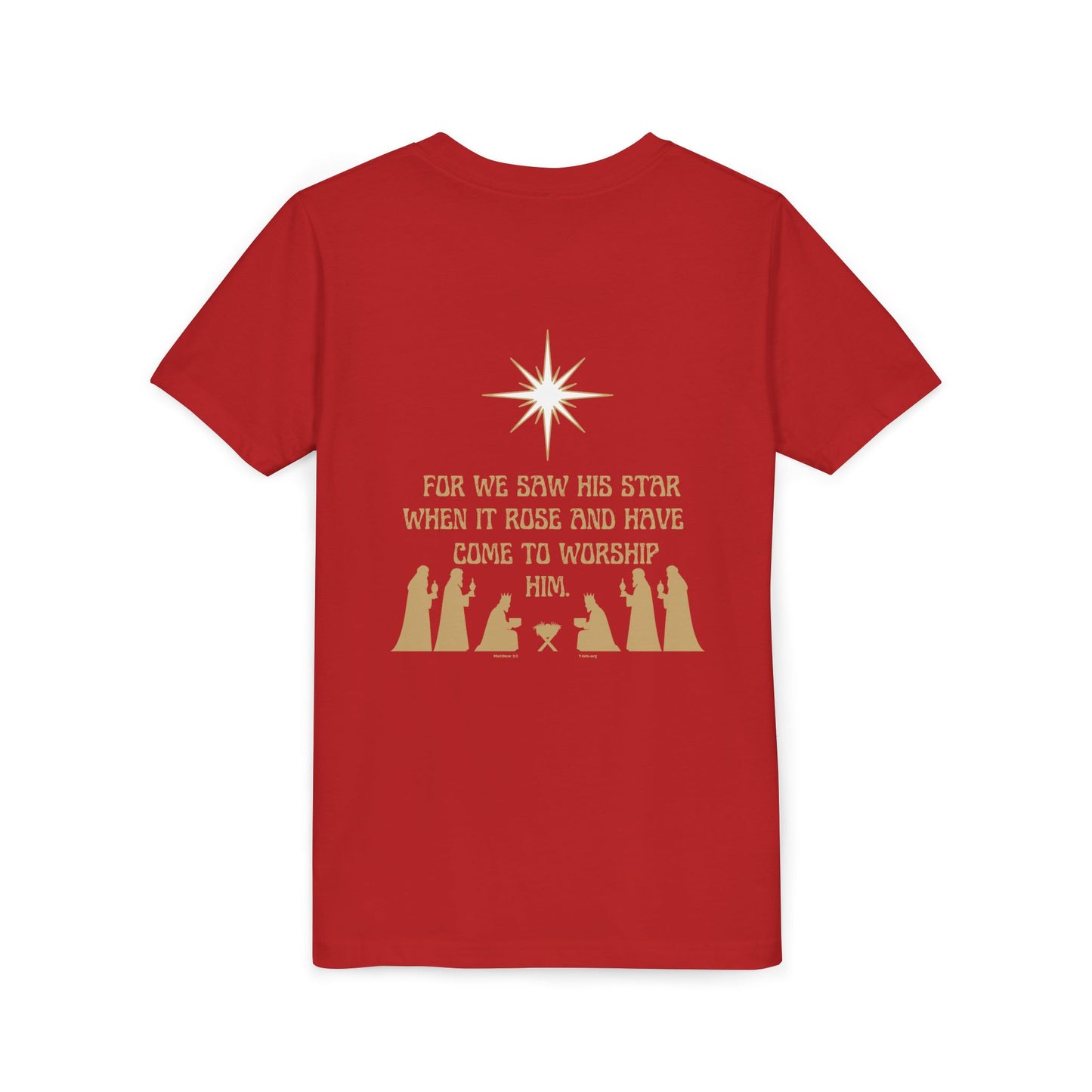 For We Saw His Star Youth Short Sleeve Tee