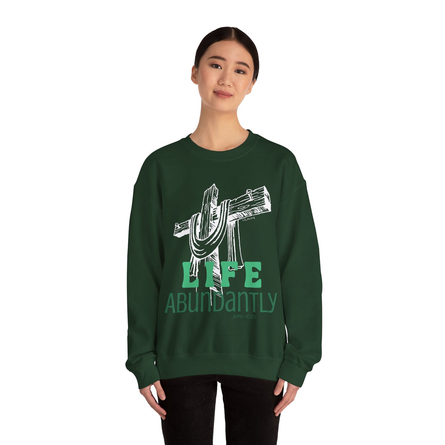 Life Abundantly Monochrome Crewneck Sweatshirt