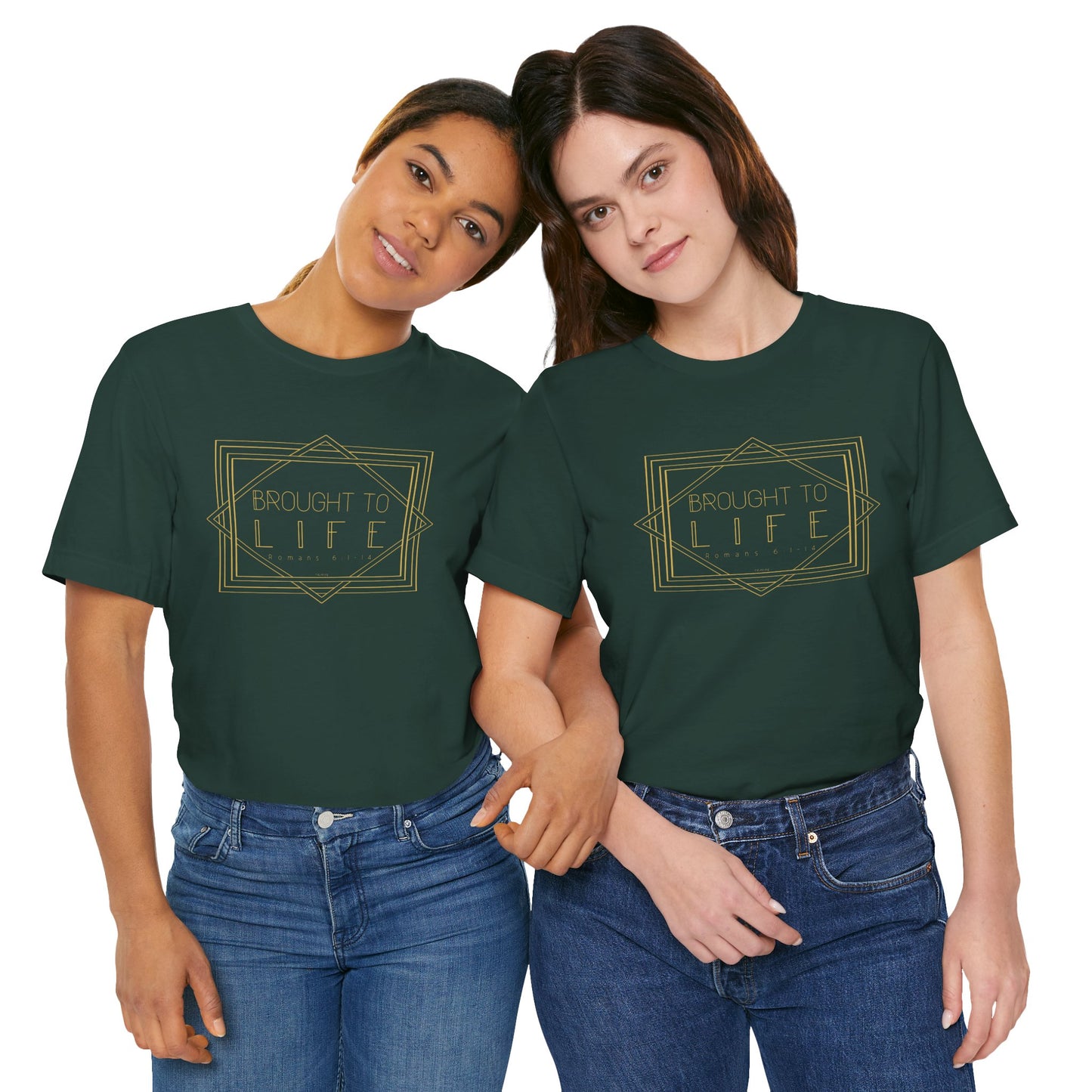 "Brought to Life" Unisex Jersey Short Sleeve Tee