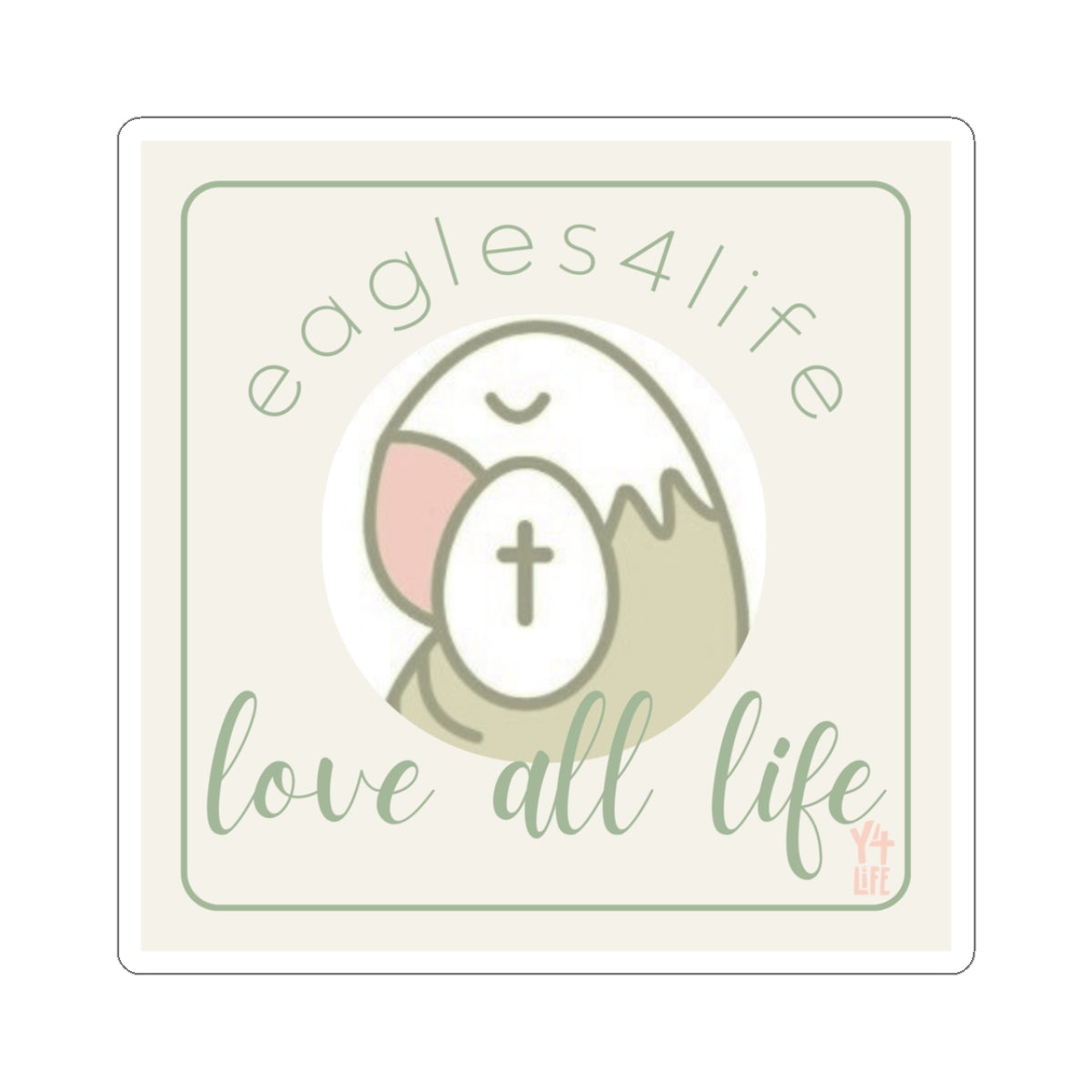 Eagles 4 Life Square Team Sticker