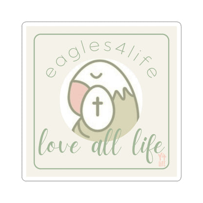 Eagles 4 Life Square Team Sticker