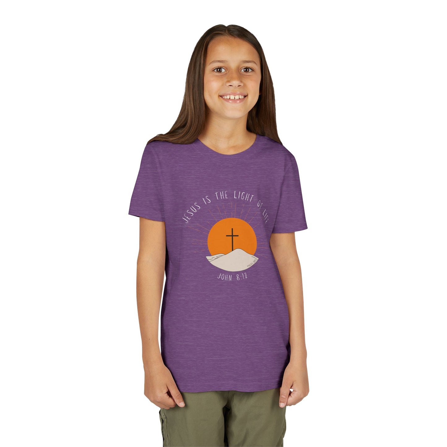 John 8:12 Youth Short Sleeve Tee
