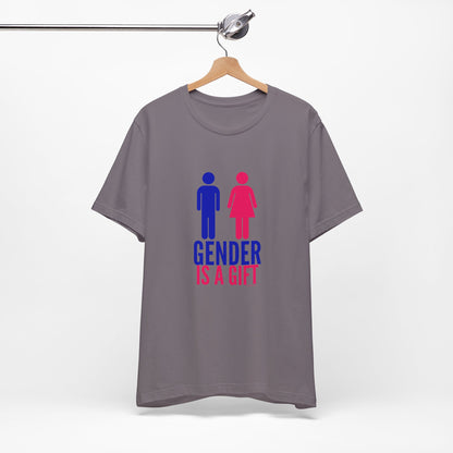 "Gender is a Gift" (full bodies) Unisex Jersey Short Sleeve Tee
