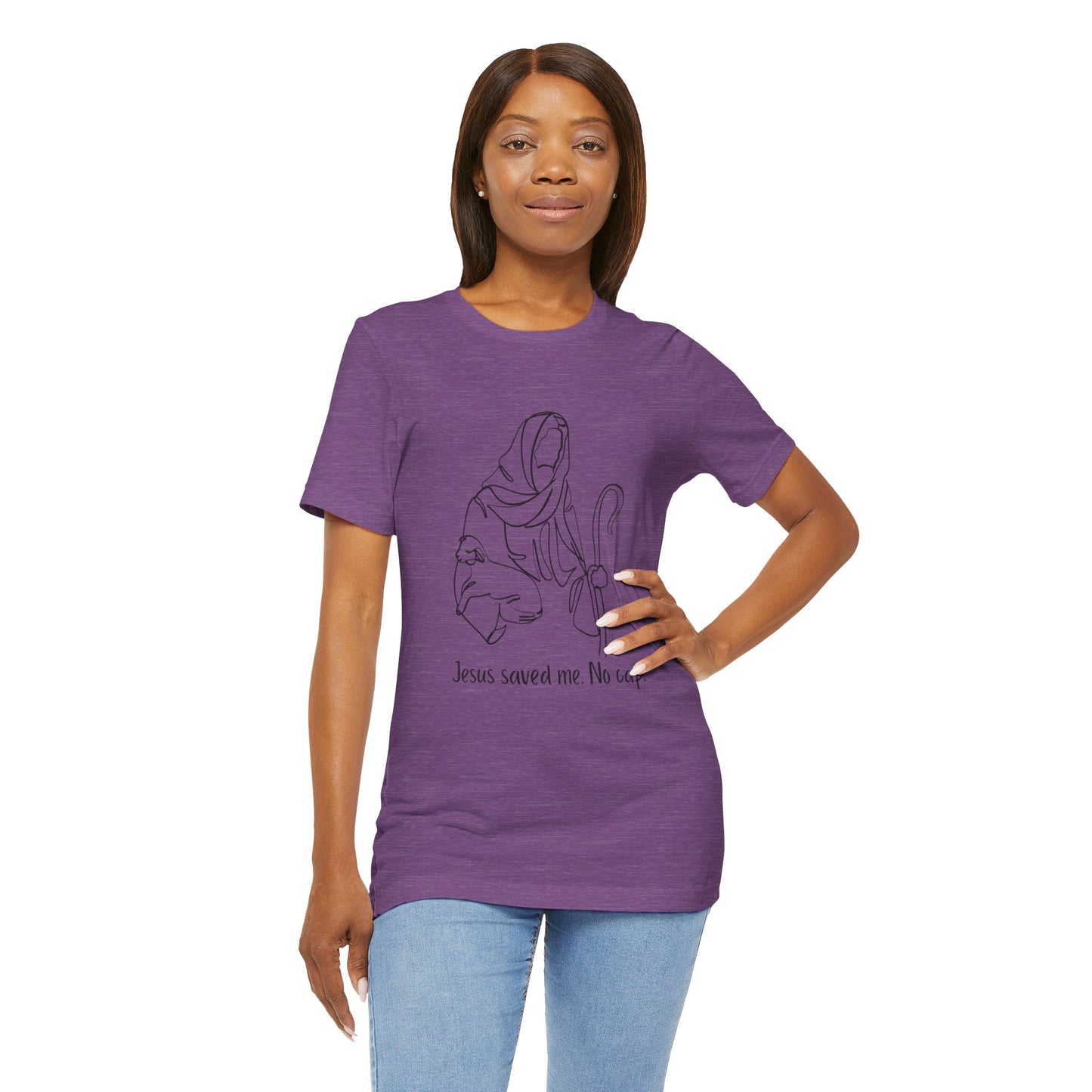 "Jesus Saved Me" Unisex Jersey Short Sleeve Tee