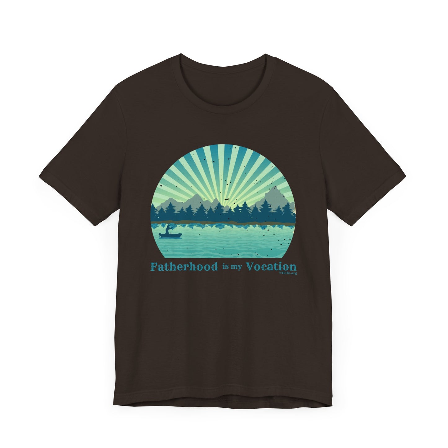 "Fatherhood is my Vocation" (lake) Unisex Jersey Short Sleeve Tee