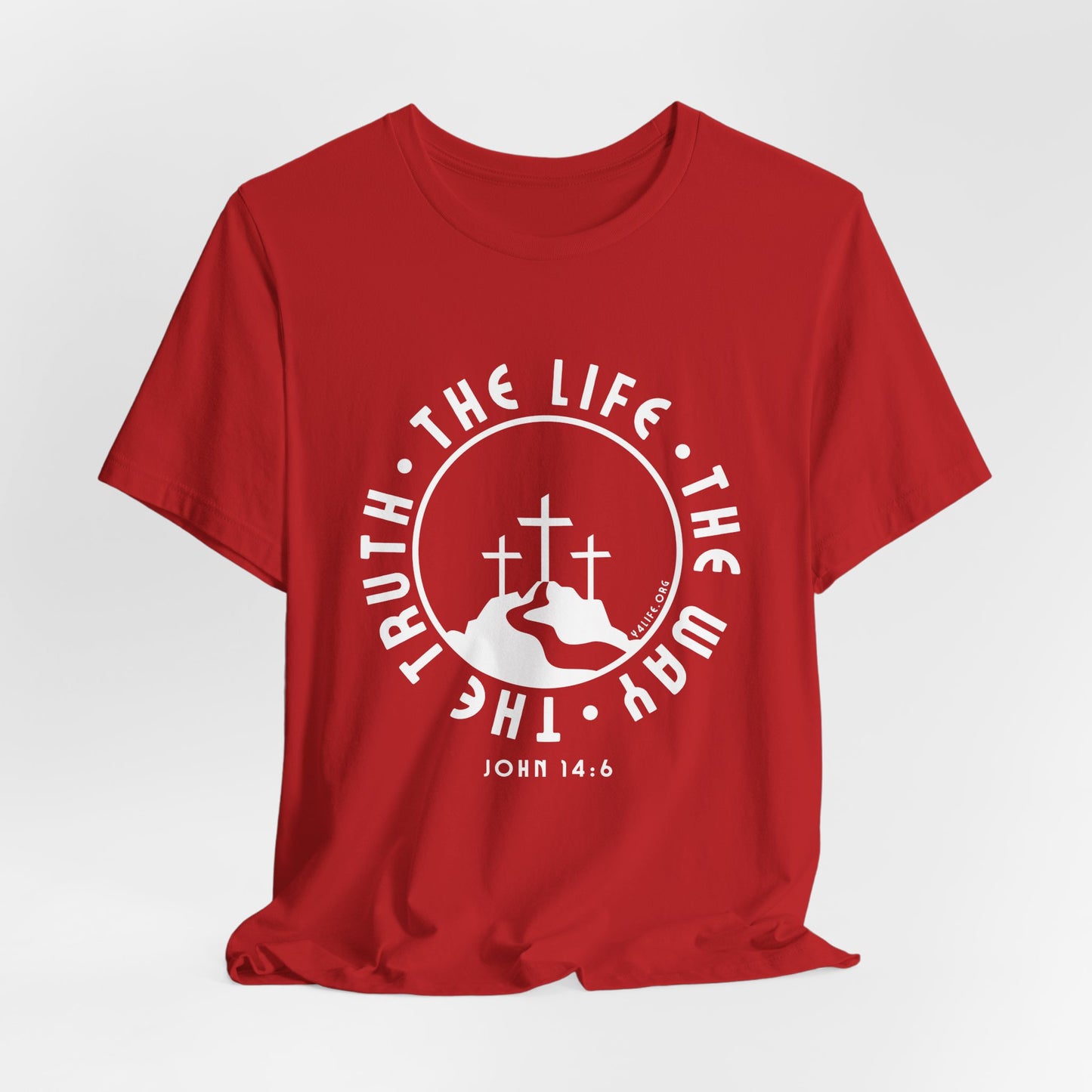 John 14:6 Single Color Short Sleeve Tee